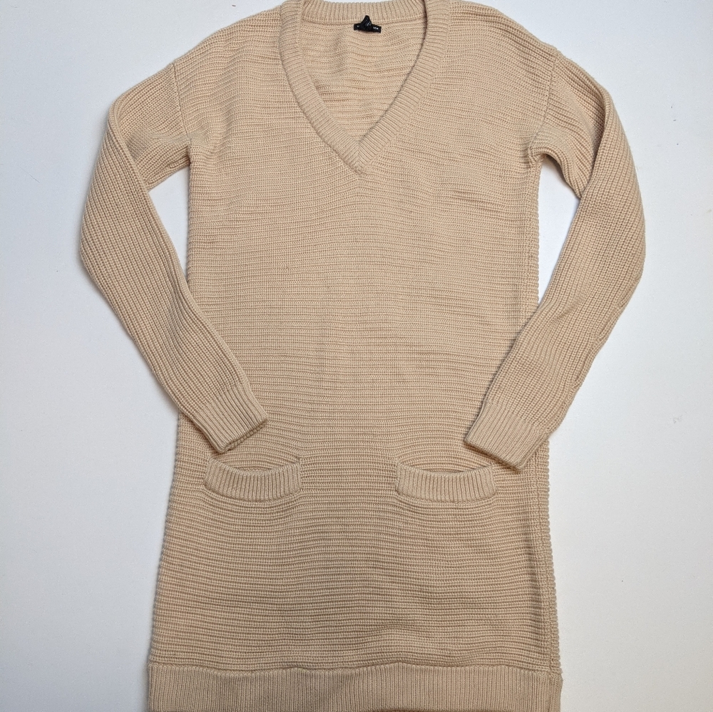 Club Monaco Wool Sweater Dress Pockets Small